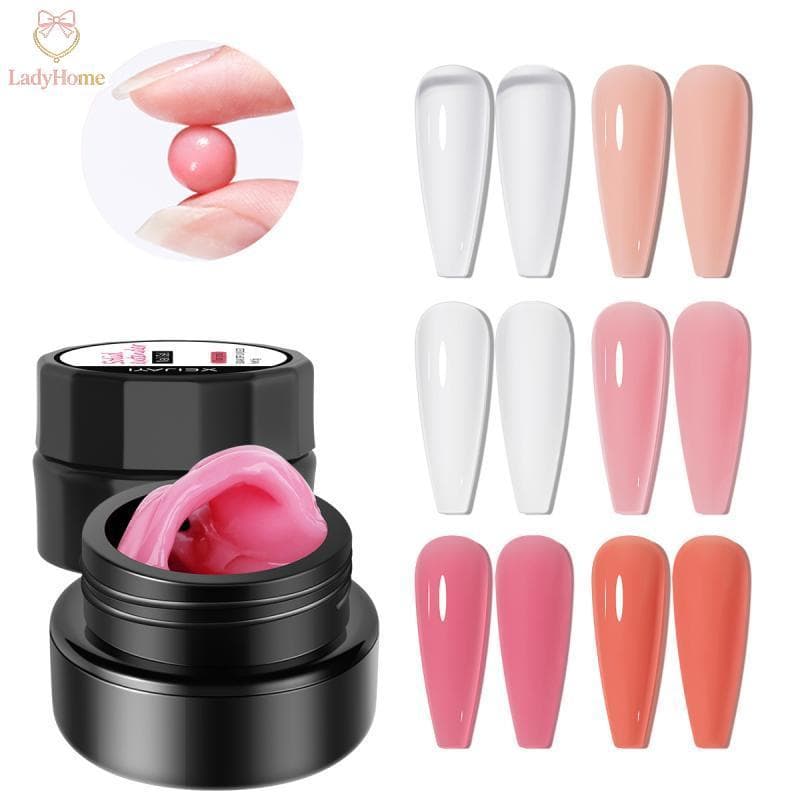 LADYH Não Sti Extensão De Mão Gel Esmalte 3D Escultura Flor Arte Do Prego Moldar Geléia Sólida Duro UV Verniz Manicure