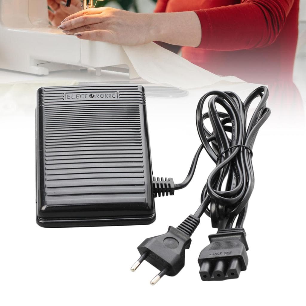 [predolo21x] Pedal De Máquina De Costura ABS Interruptor De Controle De Pé De Substituição Eletrônica Preta Para Equipam