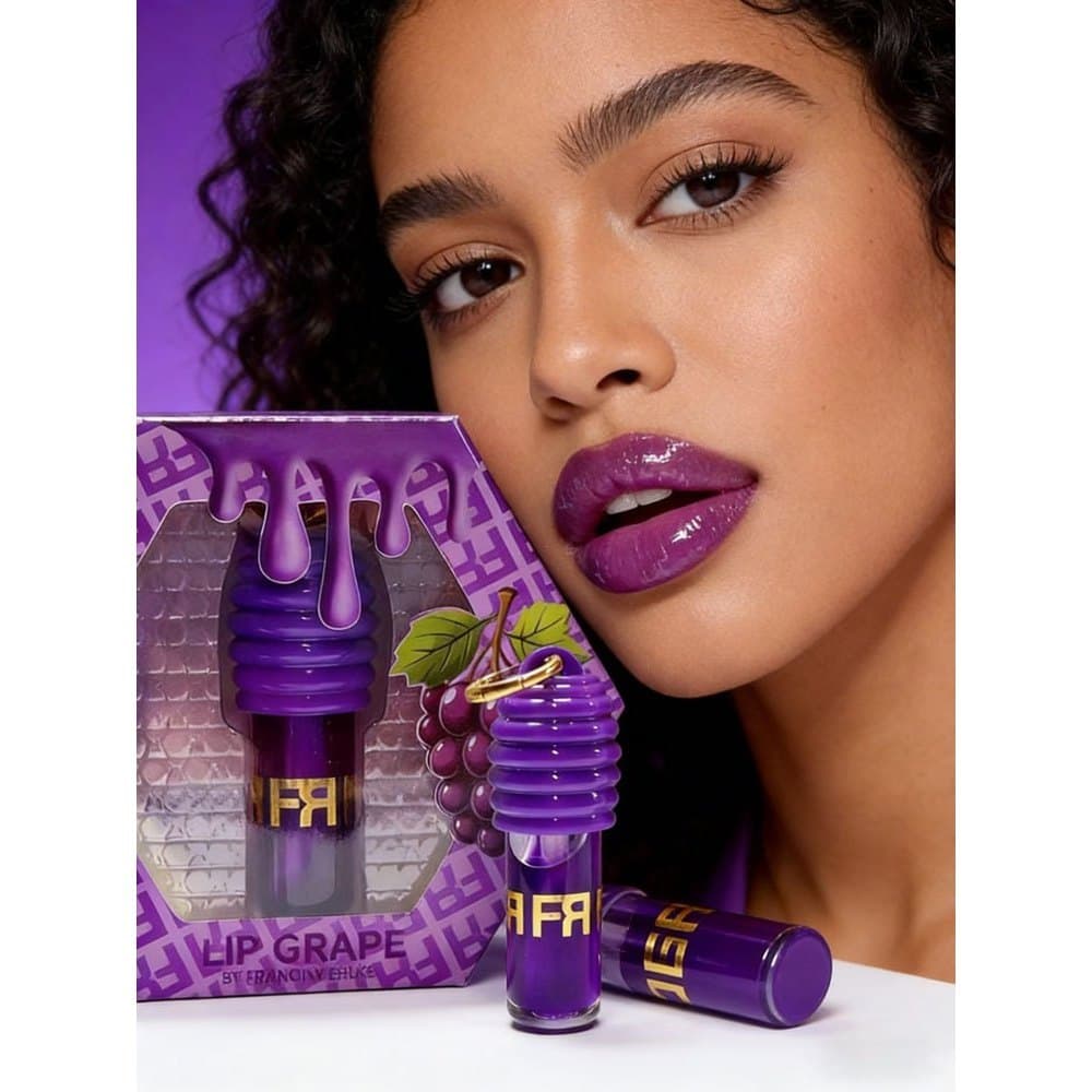 Gloss Uva Fruta Ehlkee Brilho Jovial Hidratante Nutre e Protege Lábios
