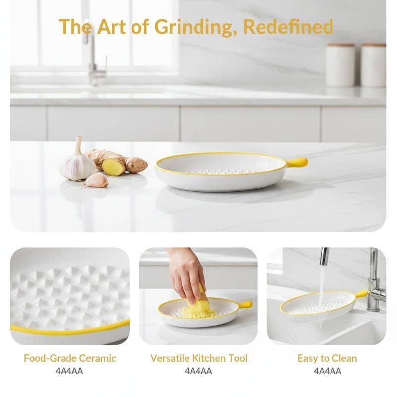 Estilo Japonês Artesanal Cerâmica Ralador De Alho Placa Premium Porcelana Gengibre Wasabi Moedor Para Uso Na Cozinha