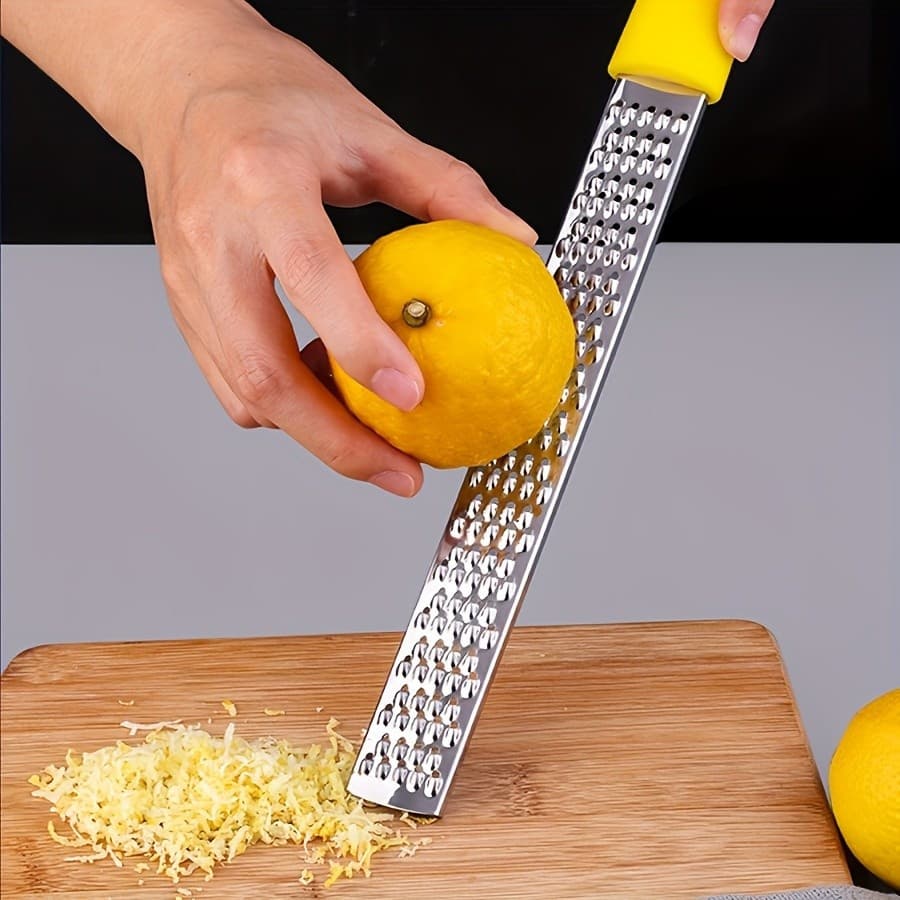 1 unidade Ralador de Queijo ProKitchen em Aço Inoxidável, Ralador Profissional de Metal à Prova de Ferrugem com Cabo Erg