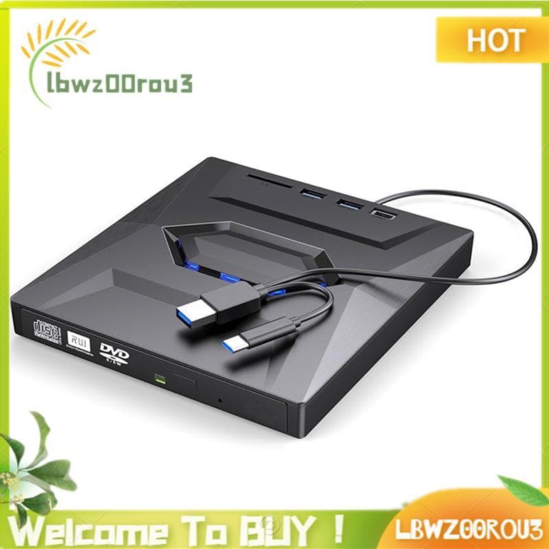 Unidade Móvel Externa Multifuncional USB3.0 Tipo CD DVD Queimador , Cartão SD , Leitor De Disco U Velocidade De Leitura