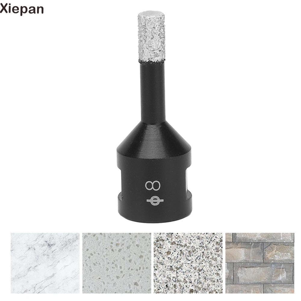 Broca De Núcleo De Diamante XIEPANGO , Kit De Serra De Furo Soldada A Vácuo De 1/4 De Polegada E 6 Mm , De Mármore De Co