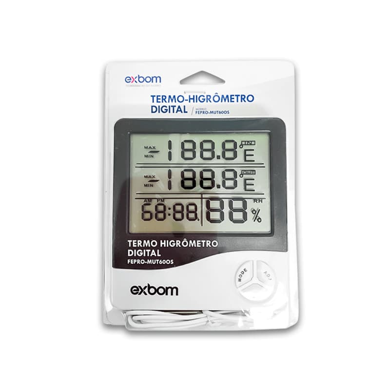 Termo-Higrômetro Digital com Sensor