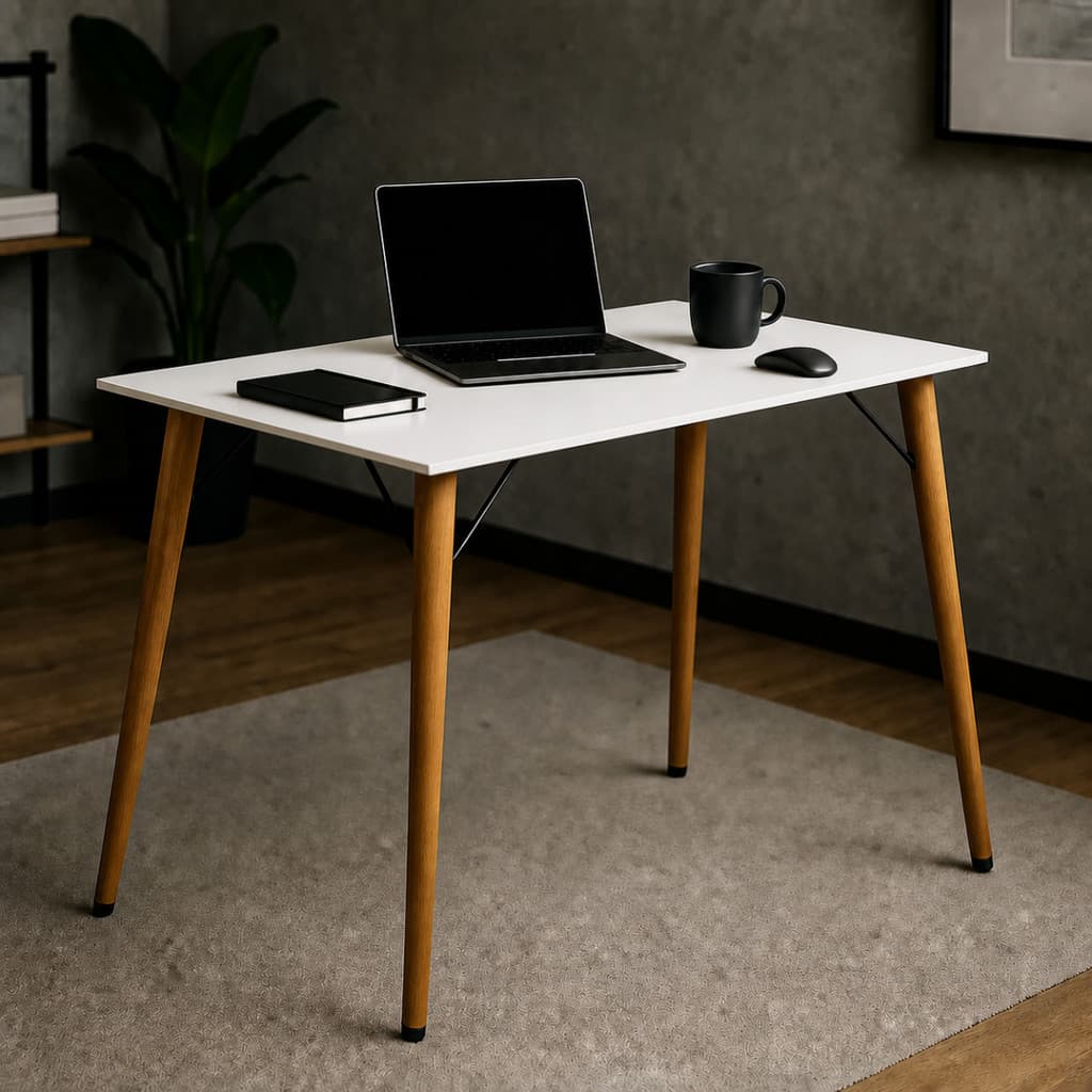 Mesa De Trabalho Escrivaninha Para Escritório e Home Office Compacta Para Apartamento