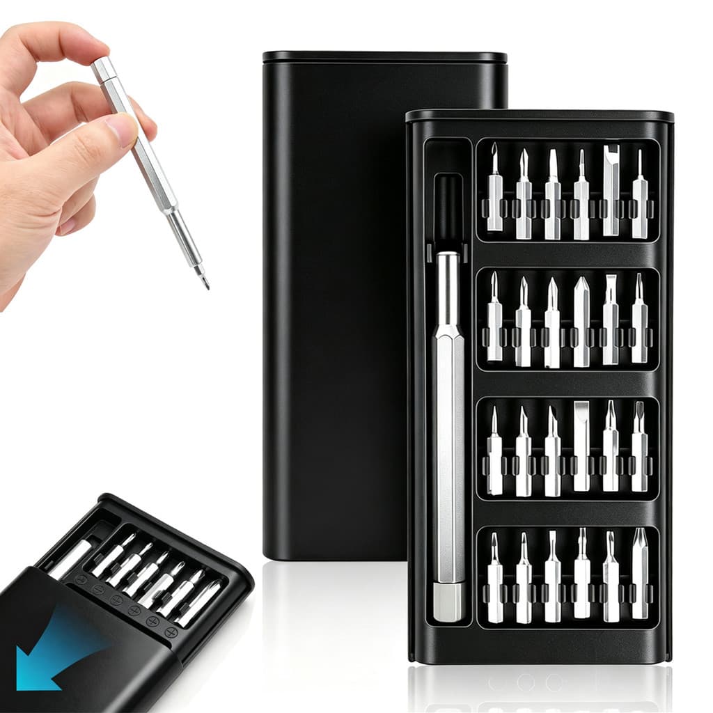 Kit 24x1 Chave Precisão Magnética Ferramenta Reparo Celular Computador Eletrônicos