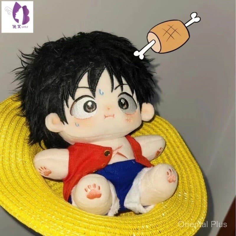 20cm Anime One Piece Luffy Boneco de Pelúcia Fofo Brinquedo como Presente 2024