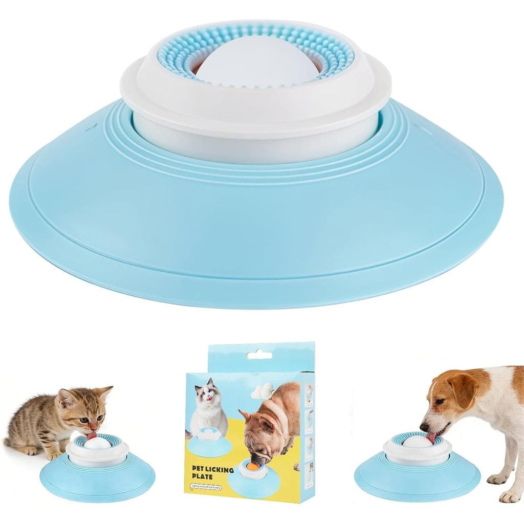 Brinquedos para cães e gatos para lamber alimentos líquidos, Alívio de ansiedades, Dispensador de petiscos em forma de b