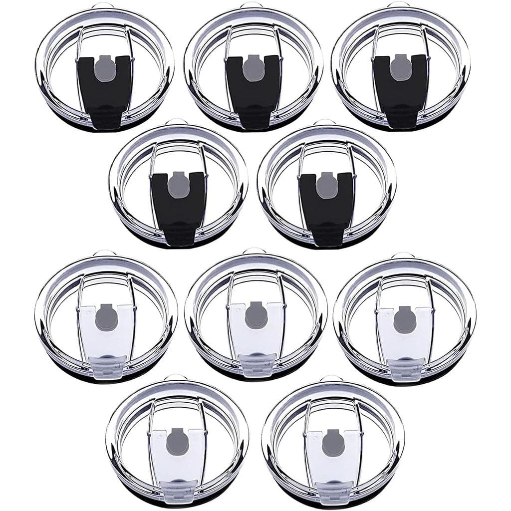 Tumbler Lids Spillproof 20oz,10 Pack Splash Resistant Lid for Beast,Juro,Ozark Trail,Rae Dunn,Atlin,Coffee Mug and More