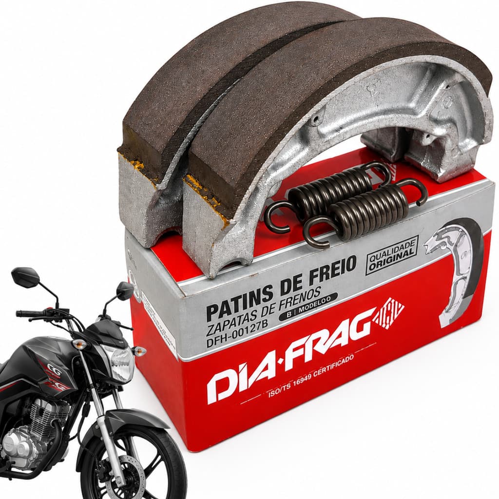 Lona Freio Patim 0,50 Diafrag Moto CG Titan Biz Twister Bros