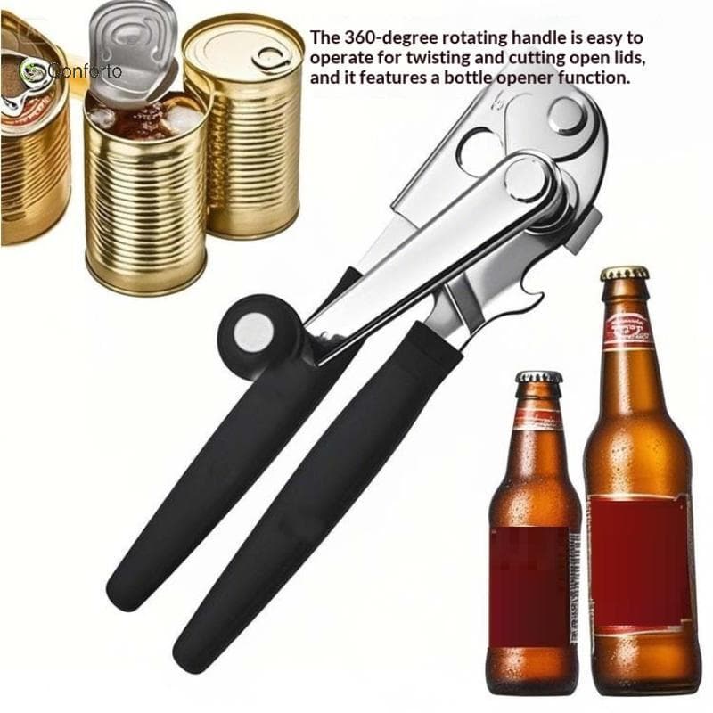[EruditeCourtB] Abridor De Latas Manual De Aço Inoxidável , Manivela Resistente , Grandes Para Preparação Comercial De A