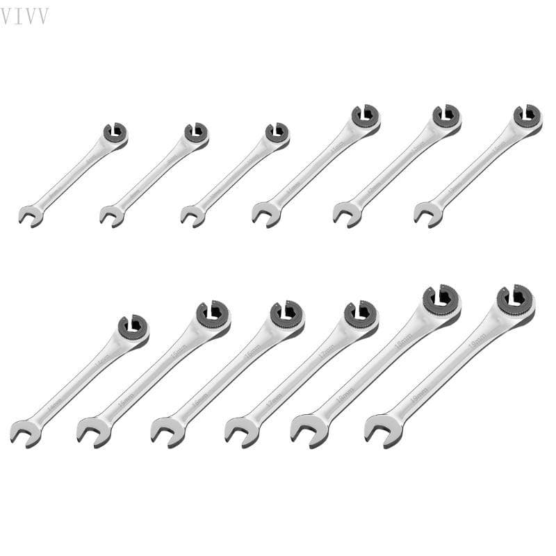 Chave Linha Óleo Catraca À Prova Ferrugem Vivvv 8-19mm Para Ajustes Rápidos Freio
