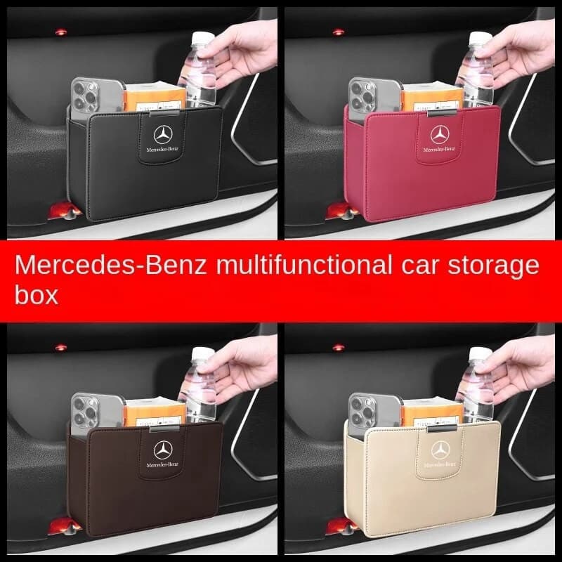 Bolsa Organizadora Multifuncional para Porta de Carro, Suporte para Lenços de Papel para Mercedes Benz W203 W210 W211 W1