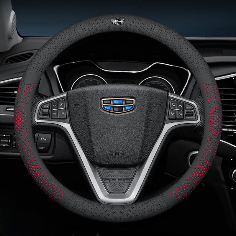 Capa Ultrafina para Volante de Carro, em Couro, Antiderrapante e Absorvente de Suor, para Geely Emgrand GS Gilbert Geely