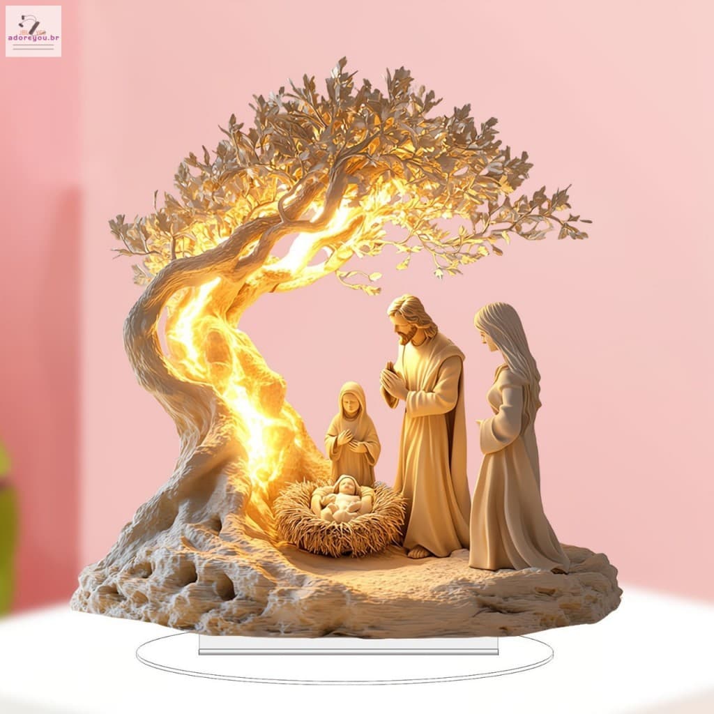 Conjunto De Estatuetas De Presépio De Páscoa De Natal-Decoração De Mesa Para Casa