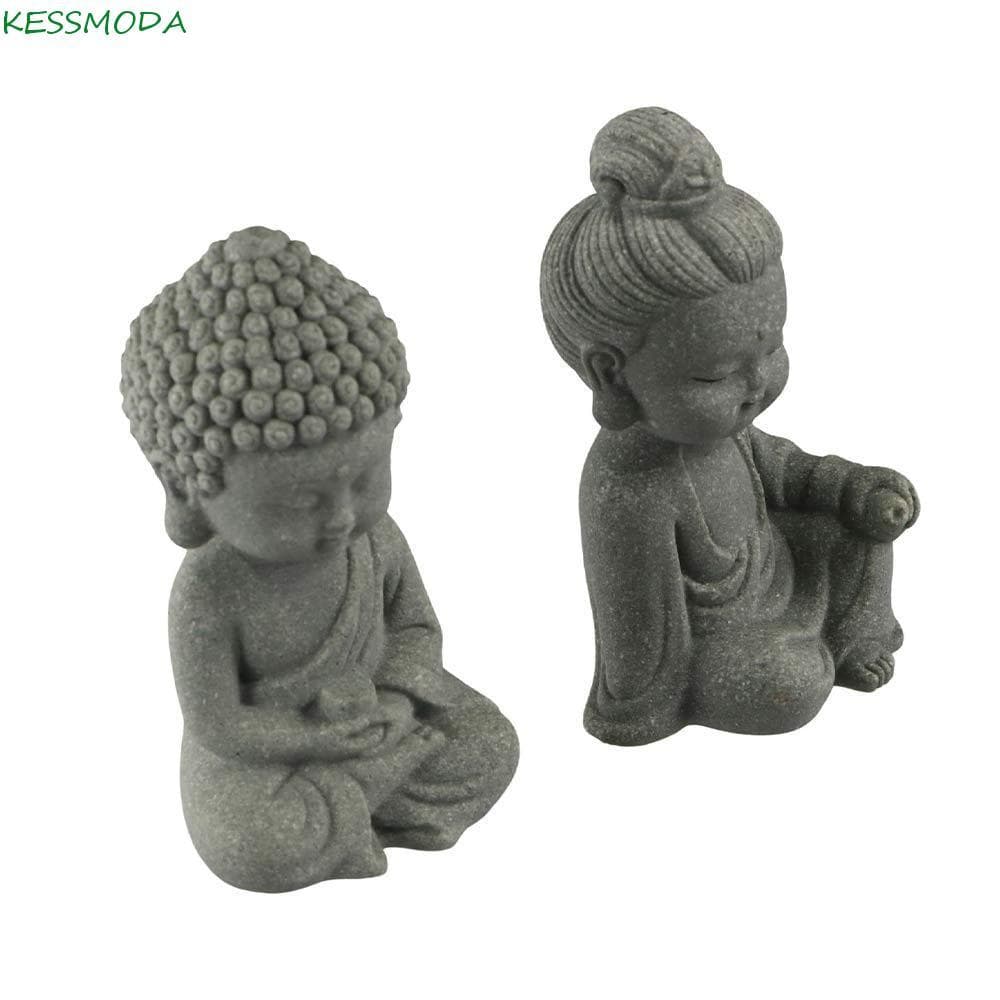 Animal De Estimação De Chá De Buda , Estátuas De Aquário De Arenito Utilizável , Mini Bonecas Fofas De Estilo Chinês Est