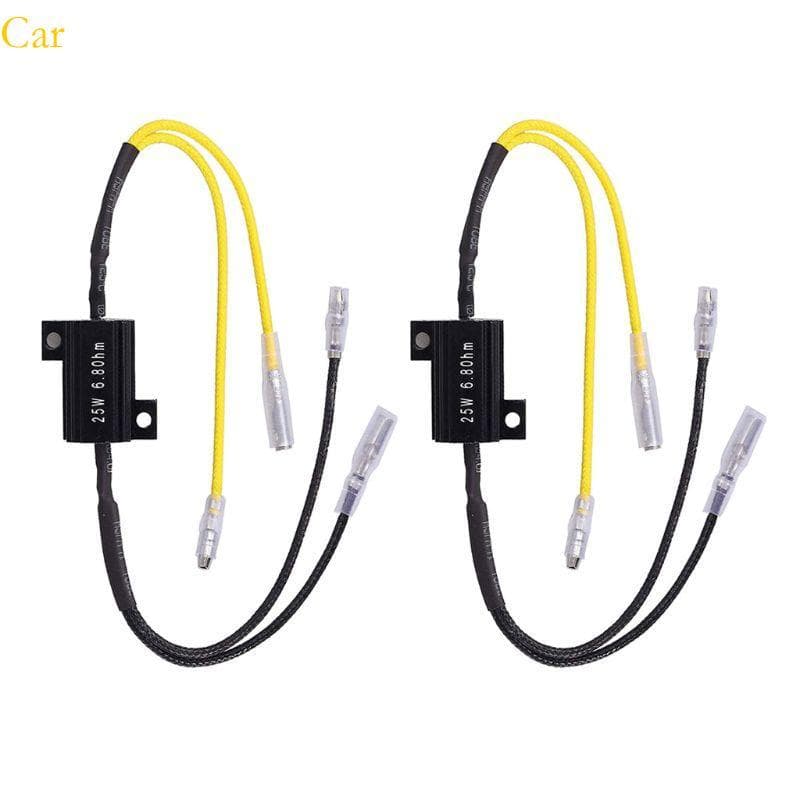 Carro 25W 6 8Ohm LED Decodificador Aviso Erro Cancelador Adaptador Relé Anti Cintilação