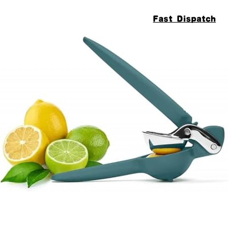 Chef'n FreshForce Lemon Squeezer Citrus Juicer, Manual Hand Press with Dual-Gear Power for Maximum Juice Extraction, Dur