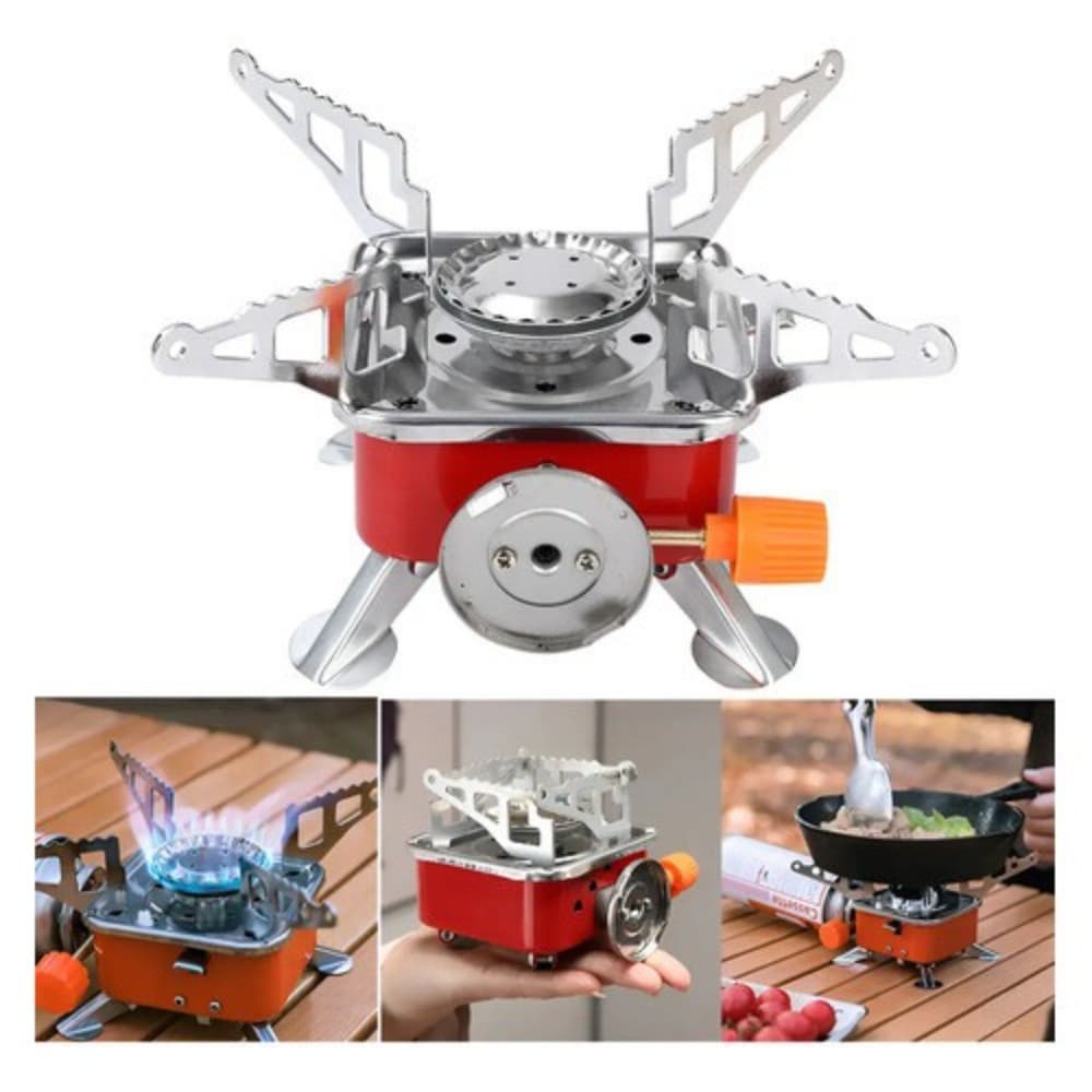 Mini Fogareiro Portátil Compacto Automático Fogão Camping