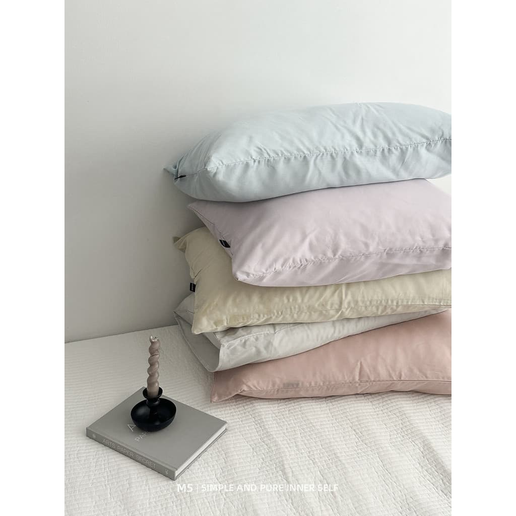 Verão fresco sentimento Tencel único produto combinando fronha par pacote travesseiro núcleo forro capa travesseiro cour