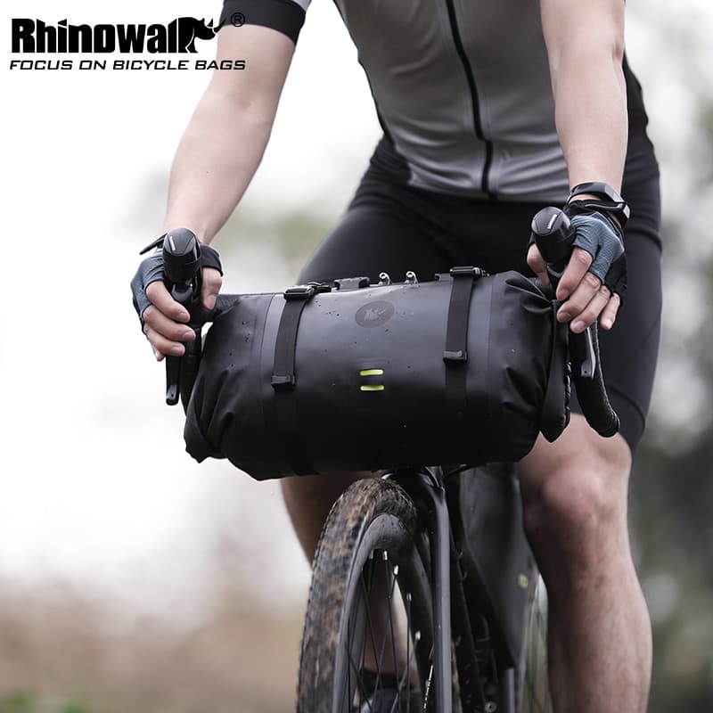 Rhino bicicleta de estrada grande capacidade à prova dwaterproof água guiador saco Mountain bike ciclismo de longa distâ