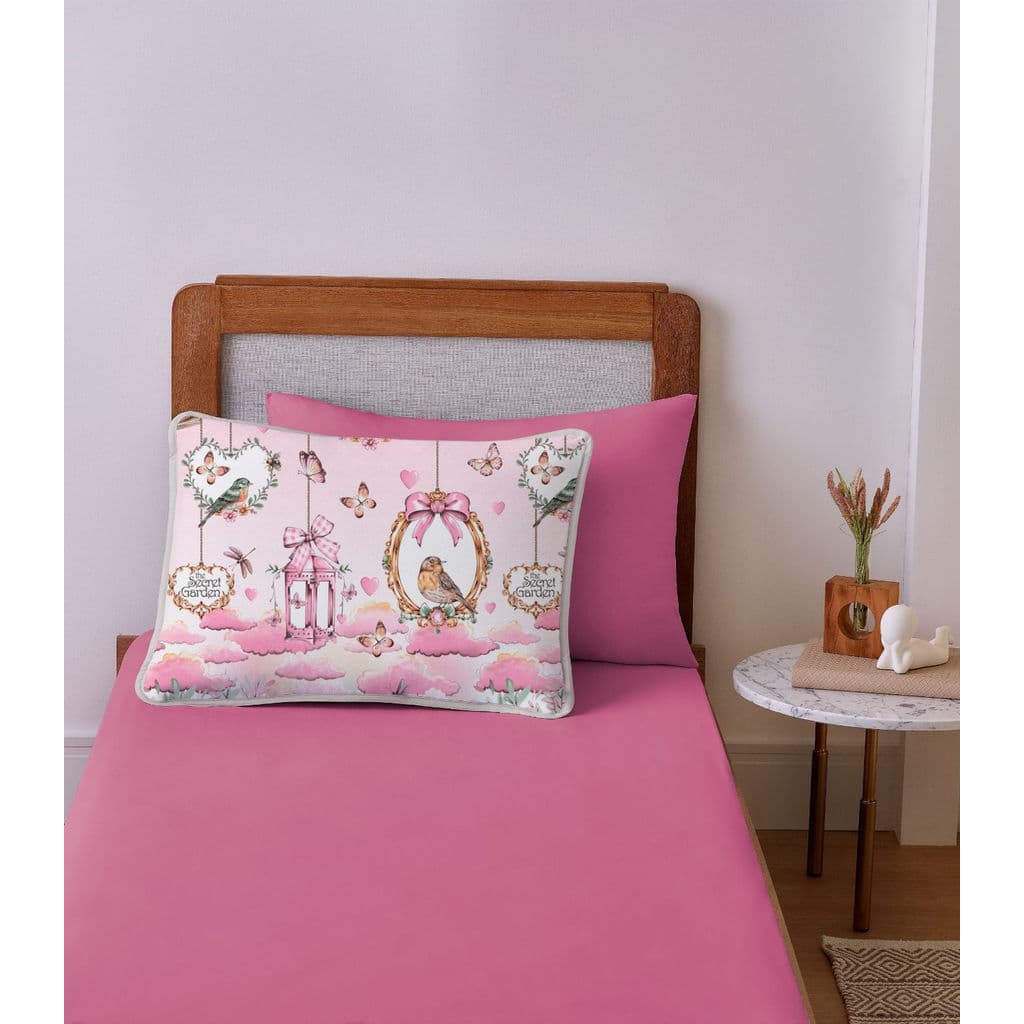 Jogo de Cama Solteiro Aqua Fun Vivaldi Rosa