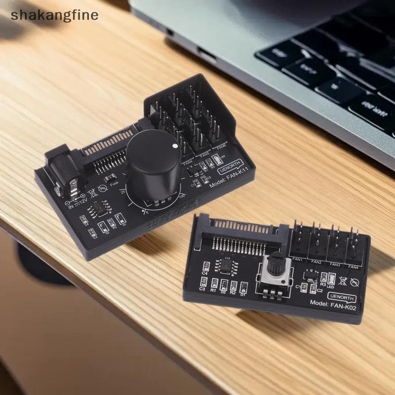 SHBR PWM Controlador De Velocidade Do Ventilador SATA DC Power On 4Pin Regulador NAS Servidor 4 Vias 6 HUB Controle Mart