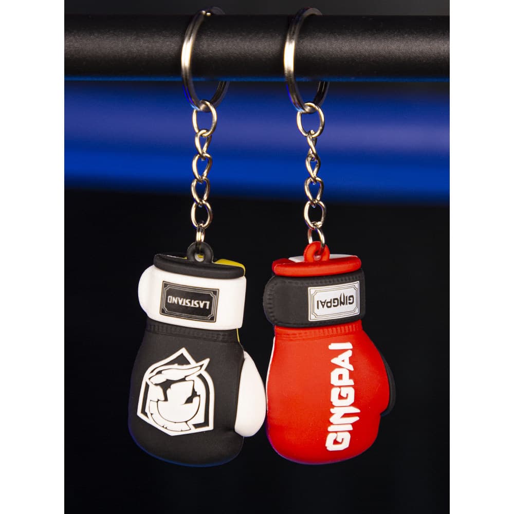 Pequenas luvas pequenas chaveiro pingente de borracha Mini luvas de boxe Sanda luta boxe fã suprimentos Gadget acessório