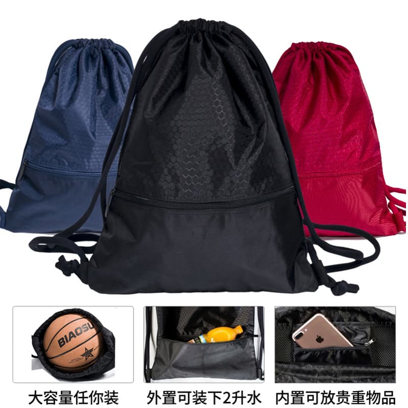 Cesta saco de basquete mochila multifuncional grande capacidade cordão net bolso saco de futebol mochila estudante equip