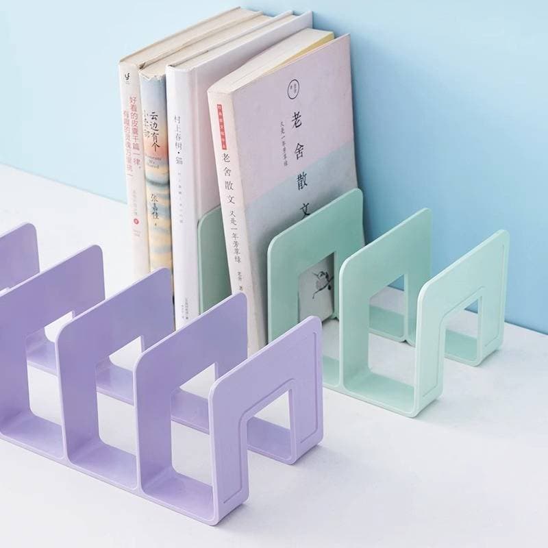 [sourcecome] Suporte Para Livros Com 4 Grades , Estante , Mesa , Livro , Armazenamento De Escritório , Organizador Ra Bo