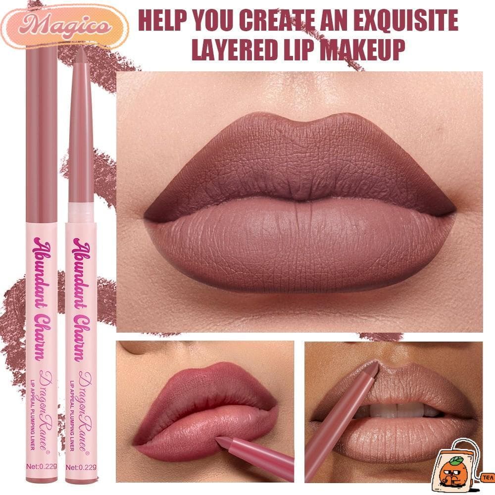 Lápis Delineador Labial Fosco MAGICO , De Contorno Com Design Retrátil De Longa Duração , À Prova De Manchas