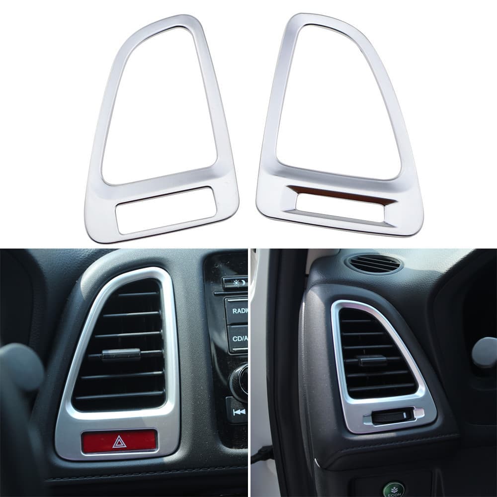 Para Honda Vezel HRV HR-V 2014-2018 2019 2020 LHD, Tampa de Ventilação do Ar Condicionado, 2 Peças, Acessórios de Acabam