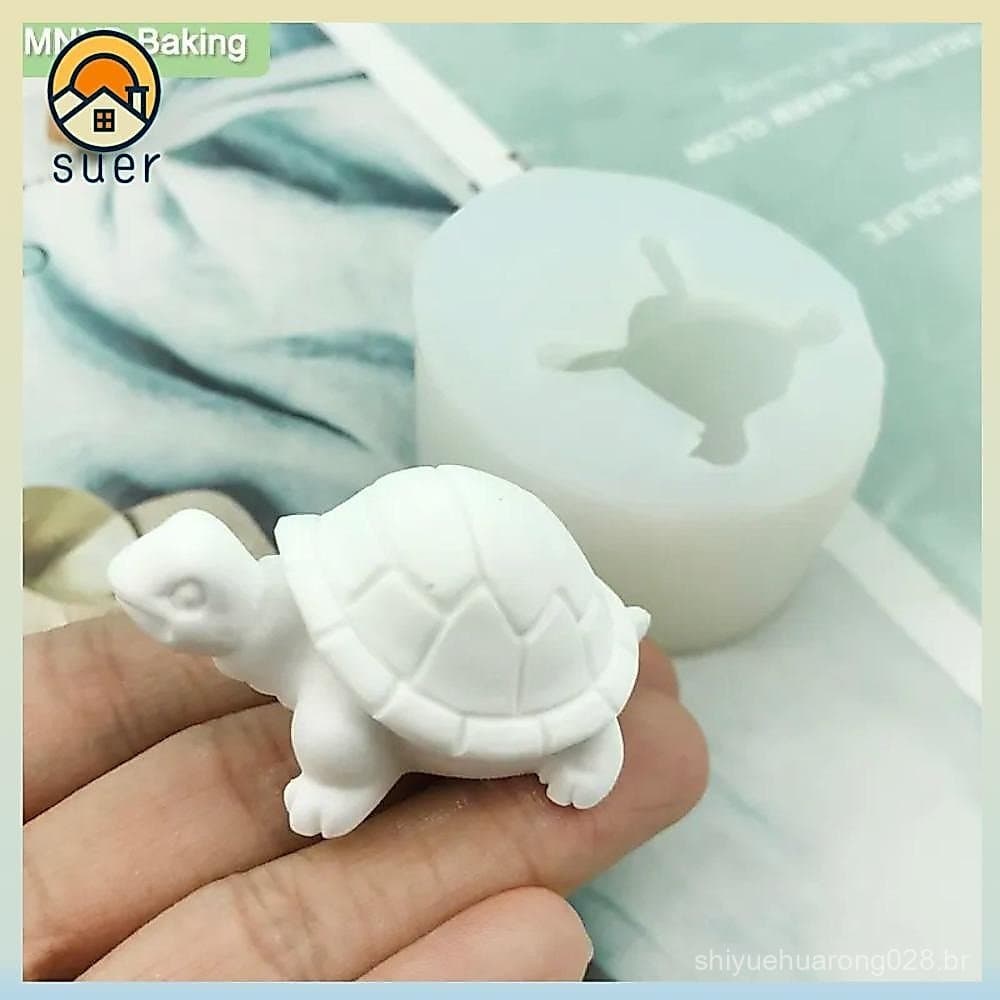 SUEBR Turtle Molde , De Silicone Em Forma De Tartaruga Fundição De Argila De Gesso Artístico Home