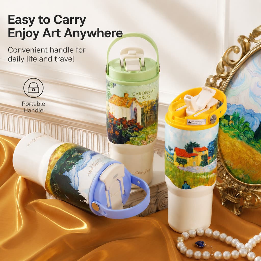 Copo mestre de gelo personalizado copo de água 750ml luz luxo High-End sentimento 316 forro copo térmico grande capacida