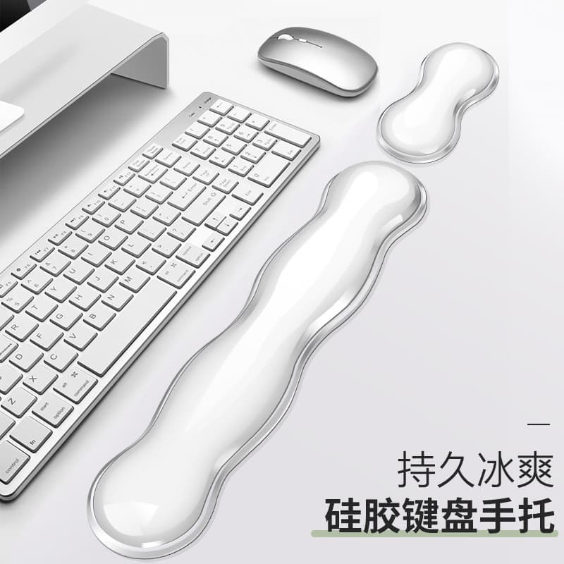 Venda direta da fábrica Silicone legal teclado resto transparente teclado mecânico descanso de pulso escritório Mouse Pa
