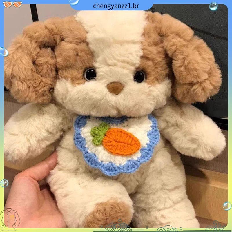 Boa noite bonito série de dormir filhote de cachorro reconfortante boneca brinquedo de pelúcia acompanhando boneca Ragdo