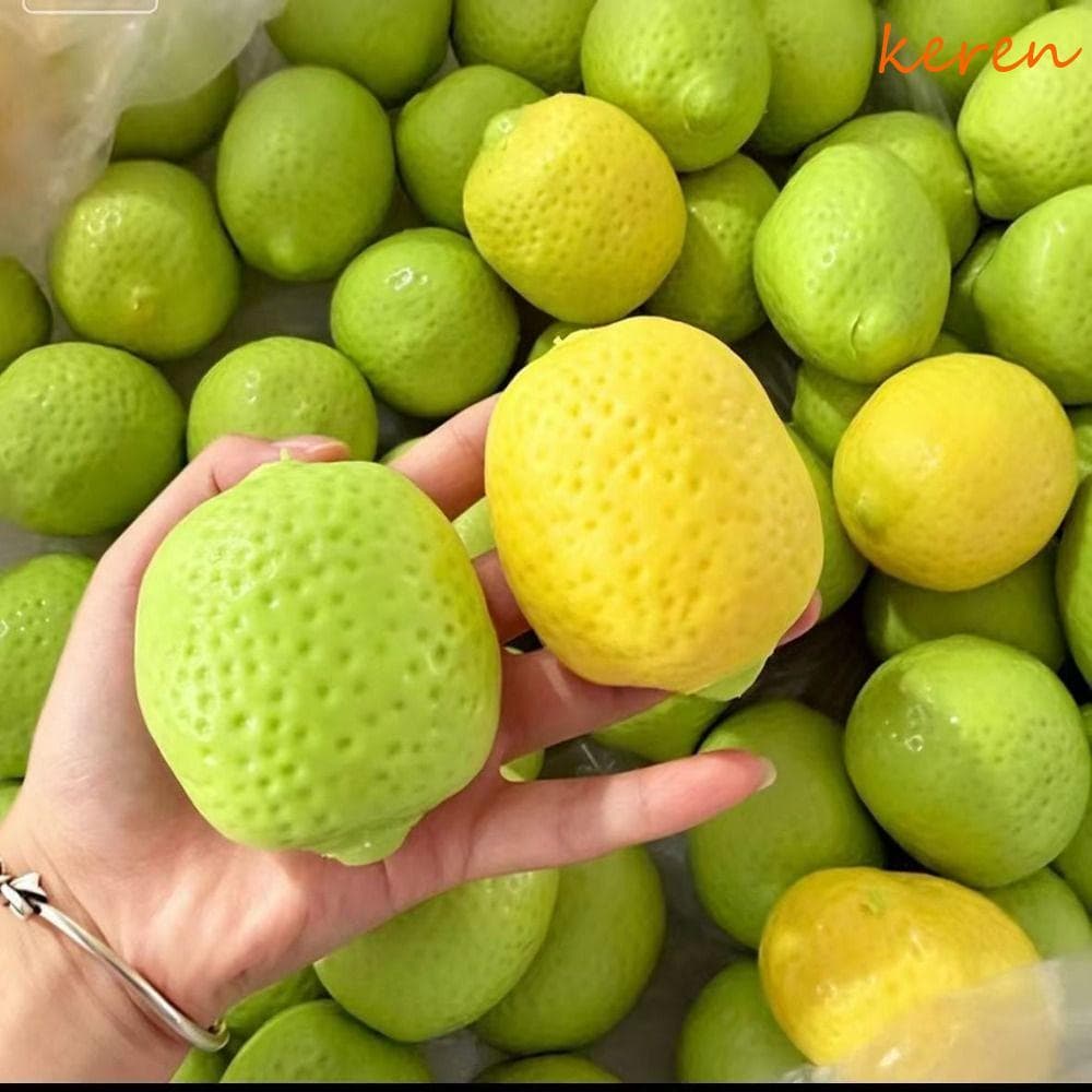 Bola De Estresse De Limão Kerenaa , Brinquedo De Apertar De Manga Artesanal Que Muda De Cor , Pitada Macia Antiestresse