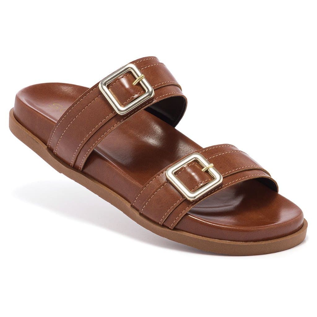 Papete Feminina Birken Detalhe Fivela Luxo Chinelo Confortável Leve Original Moda