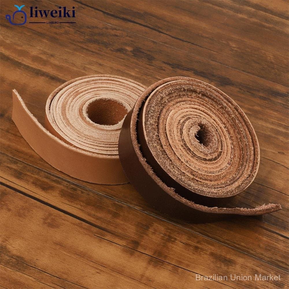 Cinto Vintage de Couro de 200cm de Espessura para Artesanato DIY, Joias, Trançados e Acessórios de Vestuário T6W9
