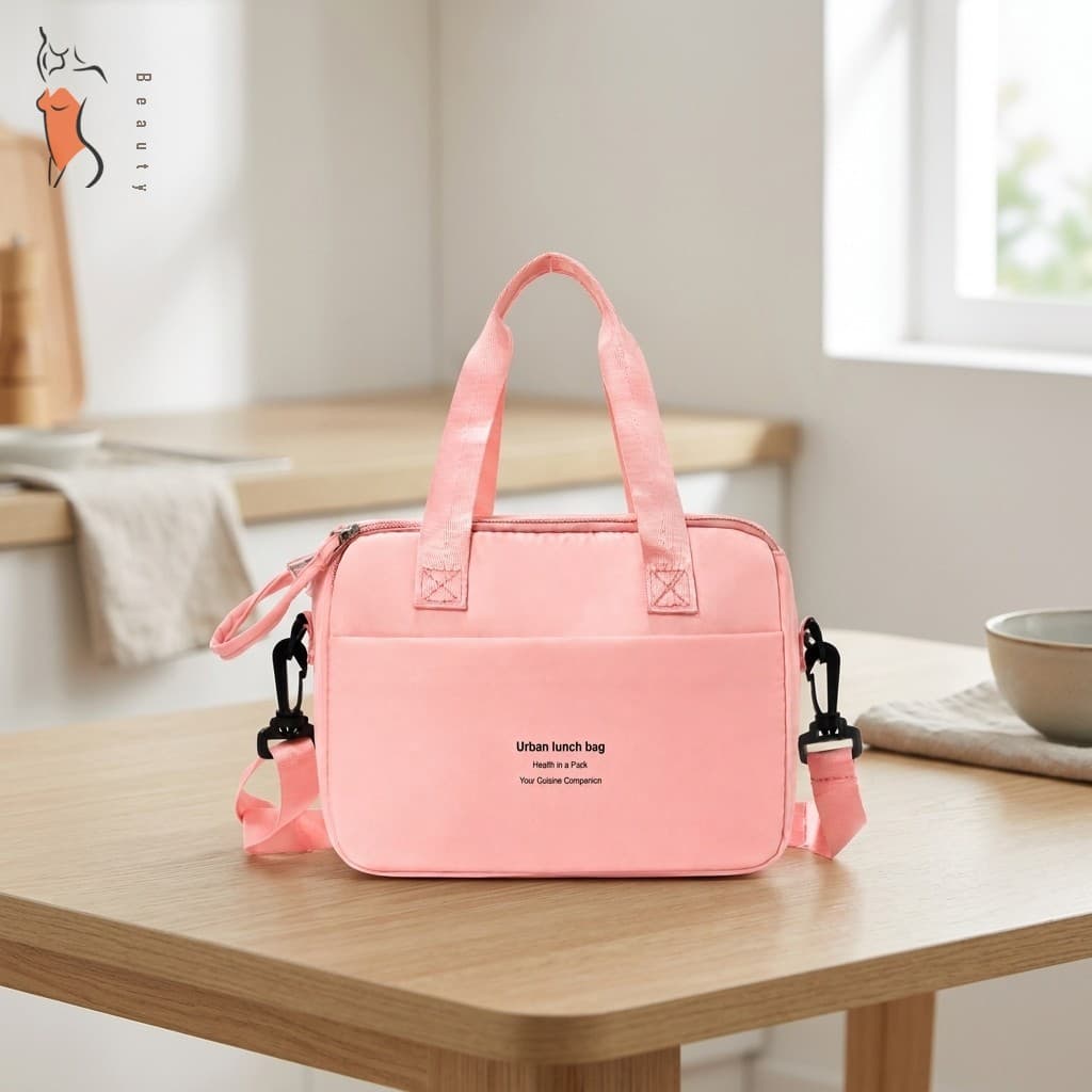 Saco De Almoço Isolado À Prova Dwaterproof Água Portátil Recipiente De Alimentos Titular Com Zíper Para Escritório Escol
