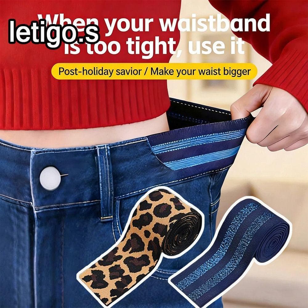 [LETIGO] Expansor De Cintura Elástica Ajustável , Ferramenta De Costura DIY De Alta Elasticidade Cinto Elástico Invisíve