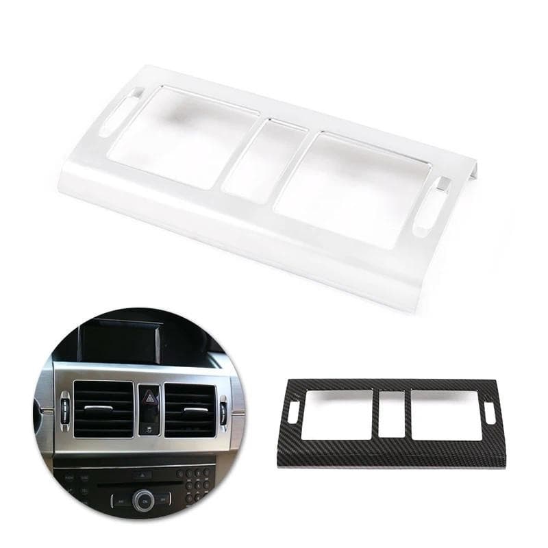 Para Mercedes Benz GLK X204 2008 2009-2012 Carro ABS Cromo Carbono Console Central Ar Condicionado Saída De Ventilação C