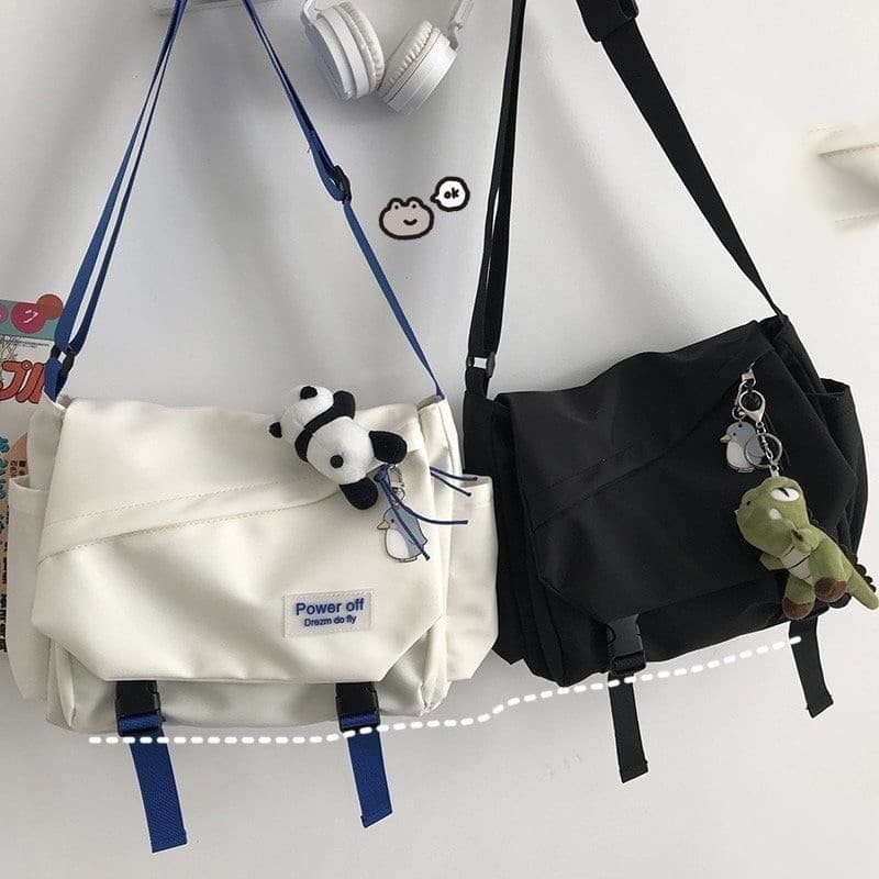 MODIVA Bolsa carteiro unissex grande e resistente à água – Bolsa transversal casual para estudantes