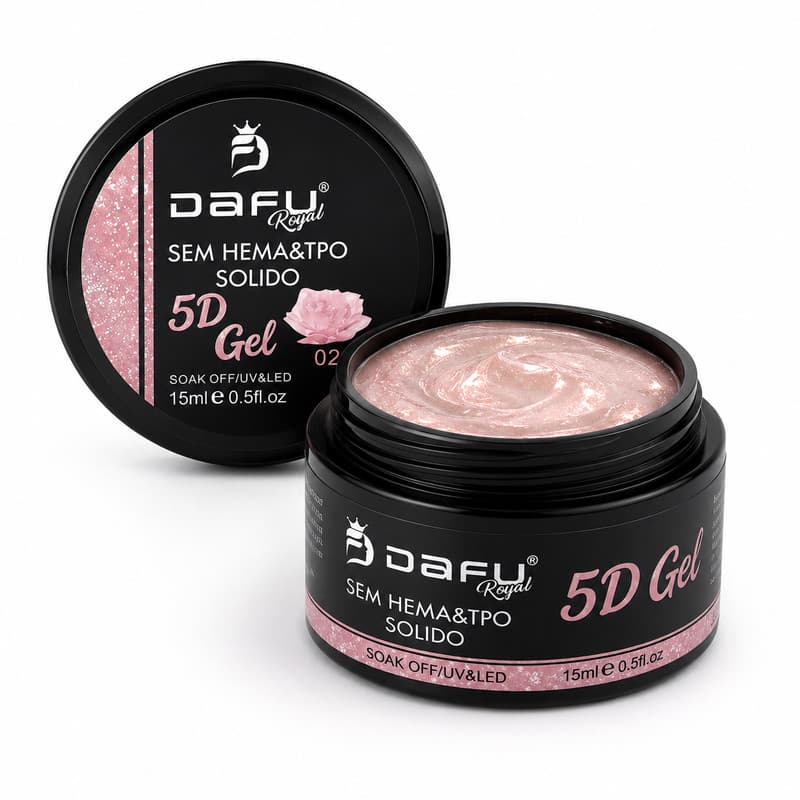Gel 5D Sólido Efeito Boboleta Encatada Cor 02 Dafu Royal