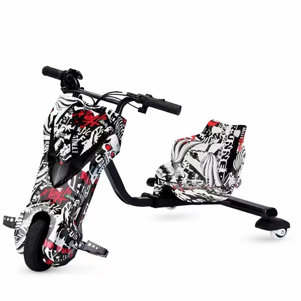 Triciclo Elétrico Drift Motorizado 250W350w Adulto/Infantil 6" 8" Polegadas 3 Velocidades Bluetooth Led