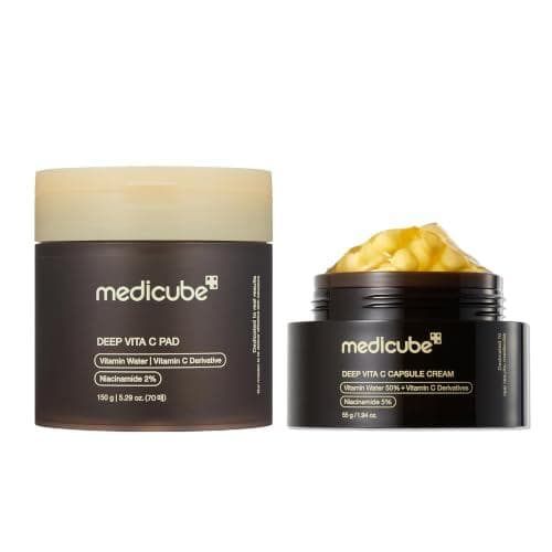 medicube GlowBoostingDuo-Deep Discos e Cápsulas de Tônico com Vitamina C 4VSP