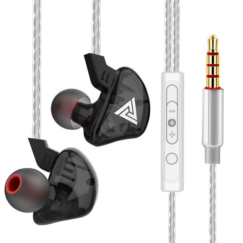 Novos Fones de Ouvido QKZ CK5 Dinâmicos Hi-Fi com Graves Potentes e Microfone KZ