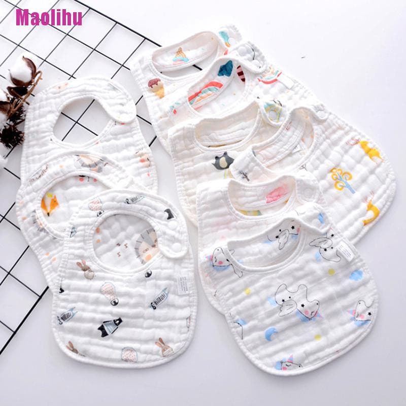 Babador em Forma de U para Alimentação, Toalha para Saliva para Bebês, Crianças, Meninas e Meninos, Algodão - ** e K9WK