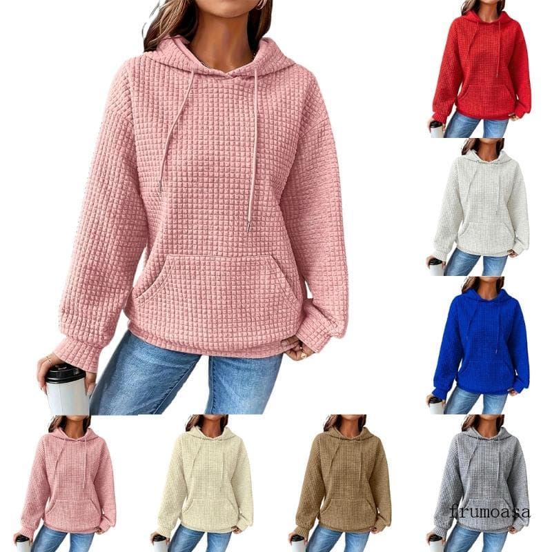 Moletom Capuz Fru Para, Moderno Malha Cordão E Bolso, Roupas Quentes Outono Inverno