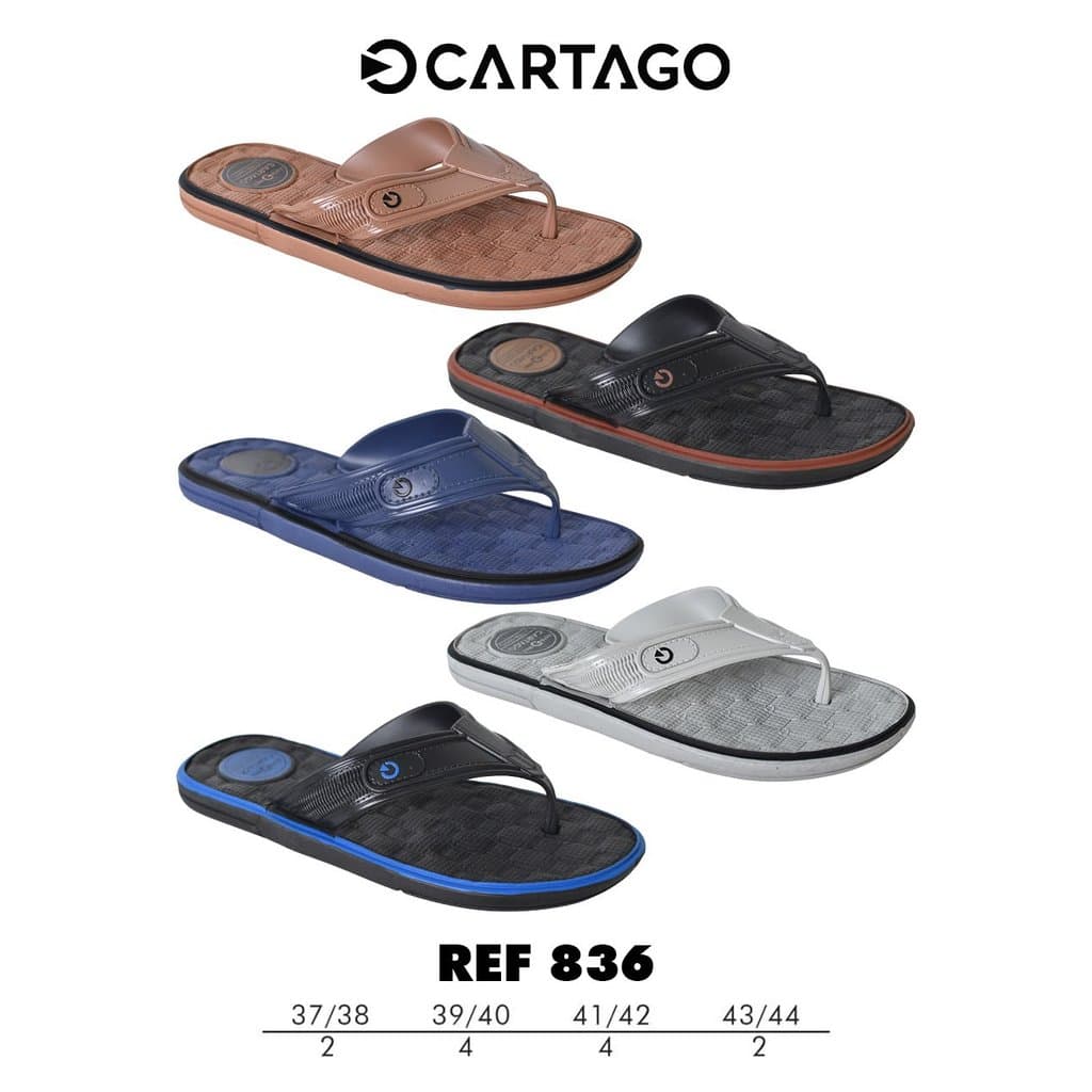 Sandália Chinelo Masculino Cartago Casual Pronta Entrega